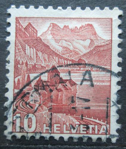 Poštová známka Švýcarsko 1942 Zámek Chillon Mi# 363 b