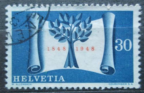 Poštová známka Švýcarsko 1948 Nezávislost, 300. výroèie Mi# 499