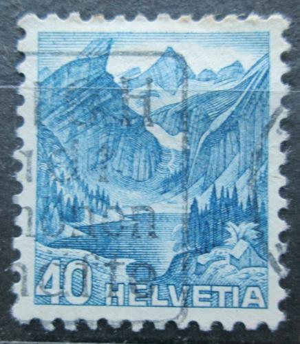 Poštová známka Švýcarsko 1948 Hora Säntis Mi# 505