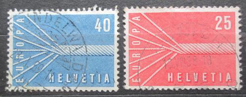 Poštové známky Švýcarsko 1957 Európa CEPT Mi# 646-47