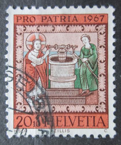 Poštová známka Švýcarsko 1967 Nástropní malba Mi# 855
