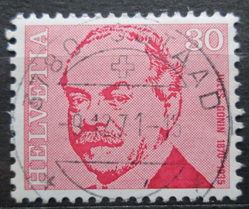 Poštová známka Švýcarsko 1971 Jules Gonin, oèní lékaø Mi# 957