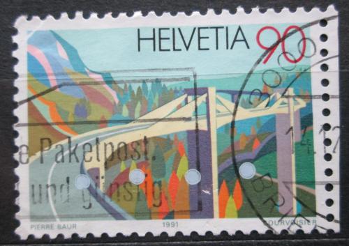 Poštová známka Švýcarsko 1991 Most Mi# 1453