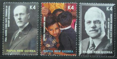 Poštové známky Papua Nová Guinea 2005 Rotary Intl. Mi# 1119-21 Kat 8.40€
