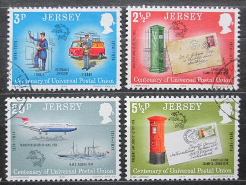 Poštové známky Jersey 1974 UPU, 100. výroèie Mi# 99-102
