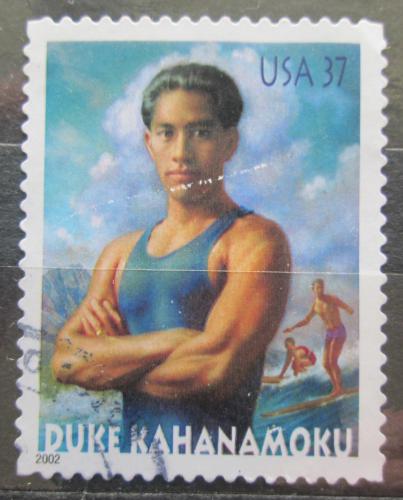 Potov znmka USA 2002 Duke Kahanamoku, surfa Mi# 3634 - zvi obrzok