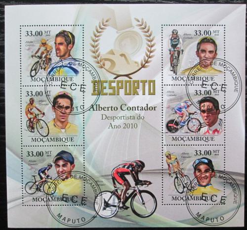 Poštové známky Mozambik 2010 Slavní cyklisti Mi# 3731-36 Kat 10€
