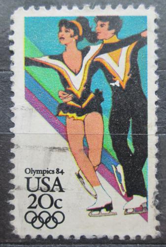 Poštová známka USA 1984 ZOH Sarajevo, krasobruslení Mi# 1671