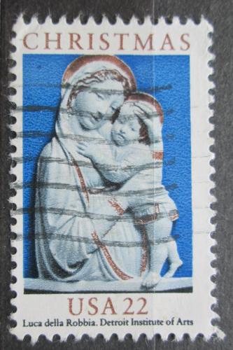 Potov znmka USA 1985 Vianoce, socha, Luca della Robbia Mi# 1778