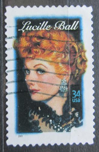 Poštová známka USA 2001 Lucille Ball, hereèka Mi# 3477