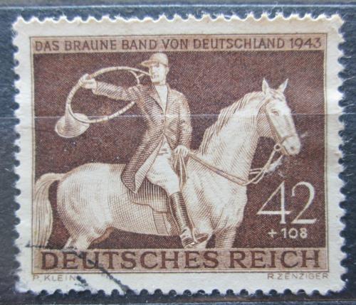 Poštovní známka Nìmecko 1943 Lovec na koni Mi# 854