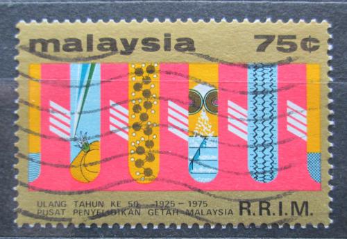 Poštová známka Malajsie 1975 Institut výzkumu kauèuku, 50. výroèie Mi# 142