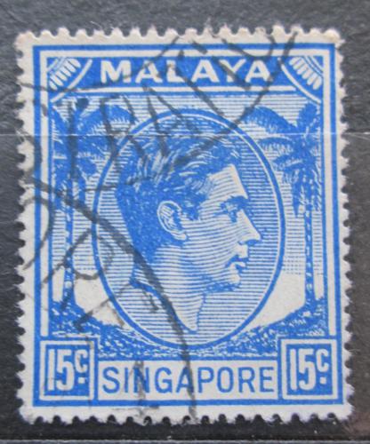 Poštová známka Singapur 1950 Krá¾ Juraj VI. Mi# 11 C