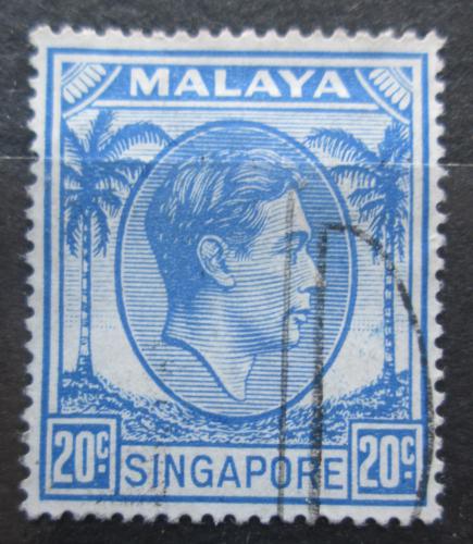 Poštová známka Singapur 1952 Krá¾ Juraj VI. Mi# 13