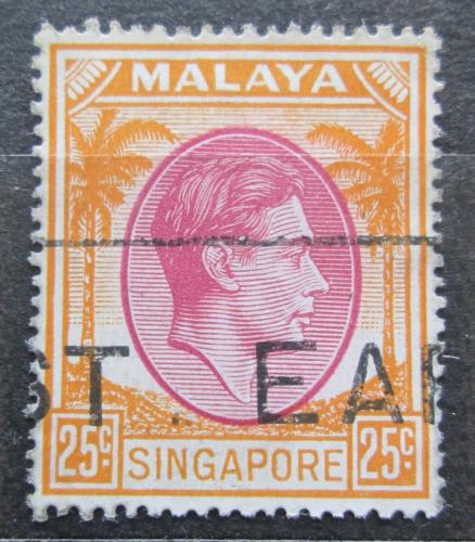 Poštová známka Singapur 1950 Krá¾ Juraj VI. Mi# 14 C