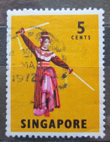 Poštová známka Singapur 1968 Operní taneènice Mi# 86 A