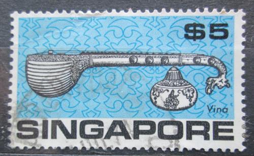 Poštová známka Singapur 1969 Hudební nástroj Vina Mi# 110 Kat 3.50€