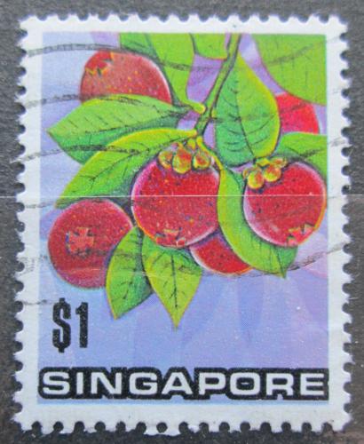 Poštová známka Singapur 1973 Mangostana lahodná Mi# 201