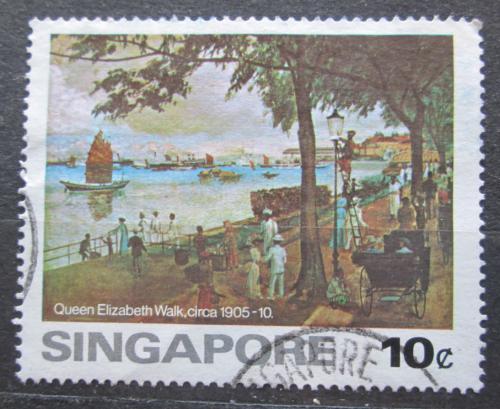 Potov znmka Singapur 1976 Umenie Mi# 257