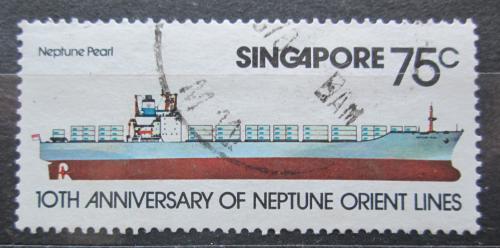 Potov znmka Singapur 1978 Lo Neptune Pearl Mi# 317