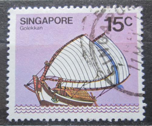 Potov znmka Singapur 1981 Plachetnice Mi# 345 y - zvi obrzok