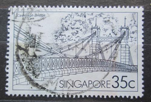 Poštová známka Singapur 1985 Most Cavenagh Mi# 460