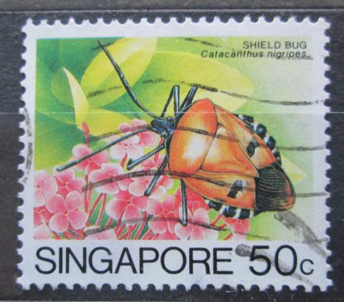Poštová známka Singapur 1985 Catacanthus nigripes Mi# 469 I