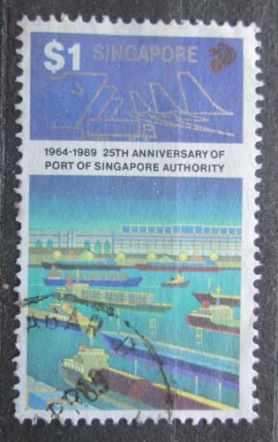 Poštová známka Singapur 1989 Prístav Mi# 568
