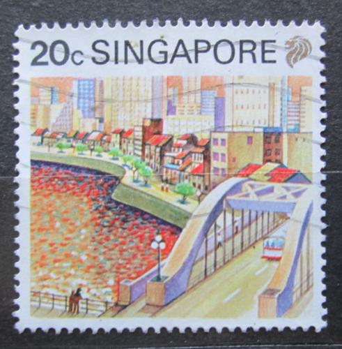 Poštová známka Singapur 1990 Øeka Singapore Mi# 600