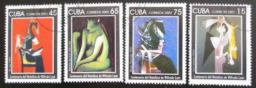 Potov znmky Kuba 2002 Umenie, Wilfredo Lam Mii# 4481-84 Kat 6 - zvi obrzok