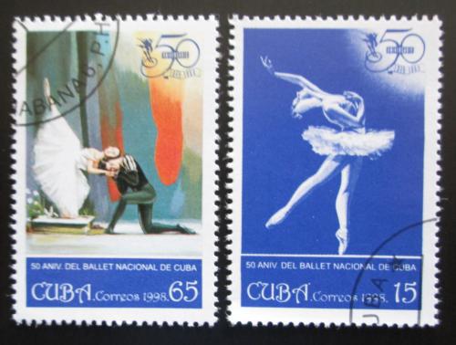 Poštové známky Kuba 1998 Státní balet, 50. výroèie Mi# 4160-61