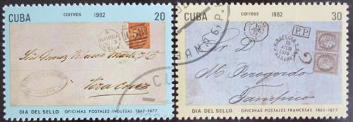 Potov znmky Kuba 1982 Den znmek Mi# 2656-57 - zvi obrzok