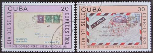 Potov znmky Kuba 1983 Den znmek Mi# 2738-39  - zvi obrzok