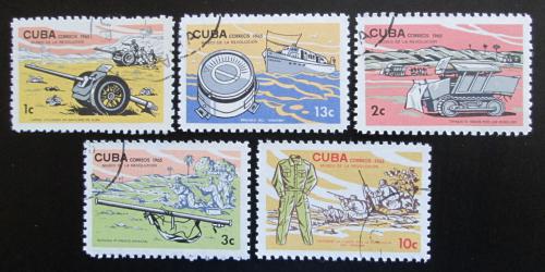 Poštové známky Kuba 1965 Múzeum revolúcia Mi# 1046-50