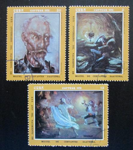 Poštové známky Kuba 1972 Umenie Mi# 1809-11