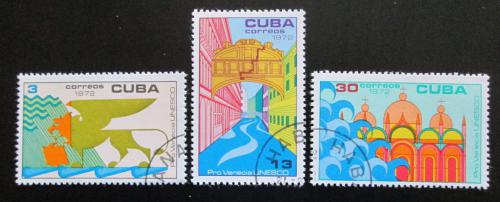 Poštové známky Kuba 1972 Ochrana Benátek UNESCO Mi# 1828-30