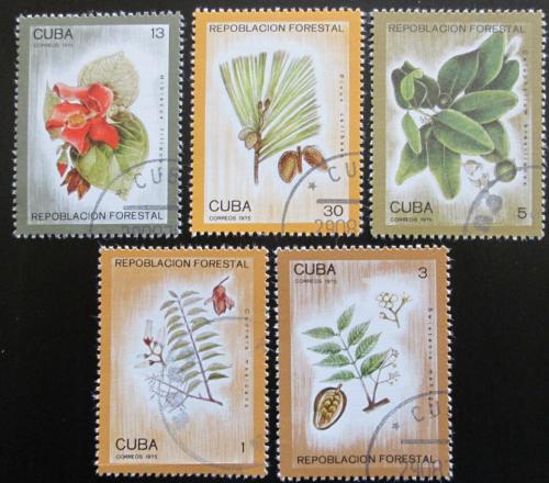 Poštové známky Kuba 1975 Zalesòování Mi# 2065-69