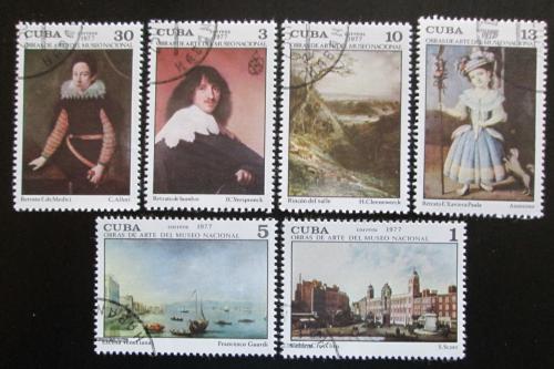 Poštové známky Kuba 1977 Umenie Mi# 2190-95
