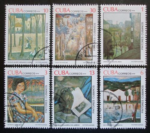 Poštové známky Kuba 1979 Umenie Mi# 2404-09
