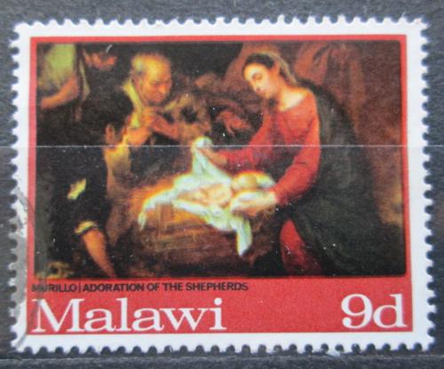 Potov znmka Malawi 1968 Vianoce, umenie, Bartolom Esteban Murillo Mi# 89