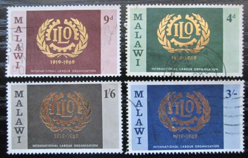 Potov znmky Malawi 1969 ILO, 50. vroie Mi# 106-09 - zvi obrzok