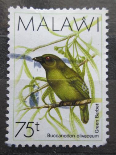 Poštová známka Malawi 1988 Vousák olivový Mi# 512