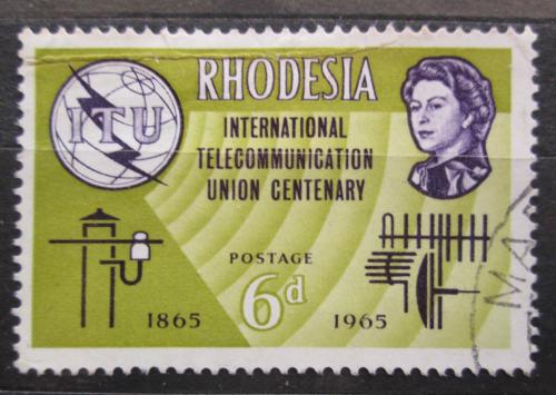Poštová známka Rhodésia, Zimbabwe 1965 ITU, 100. výroèie Mi# 1