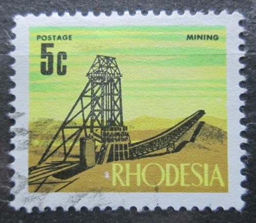 Poštová známka Rhodésia, Zimbabwe 1970 Tìžební vìž Mi# 92