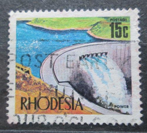 Poštová známka Rhodésia, Zimbabwe 1970 Priehrada Kariba Mi# 96