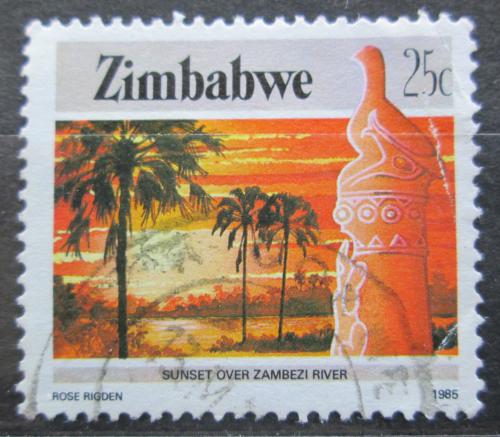 Poštová známka Zimbabwe 1985 Øeka Zambezi Mi# 322 A