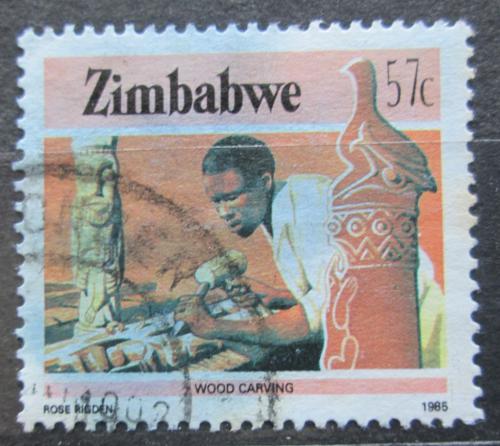 Poštová známka Zimbabwe 1985 Øezbáø Mi# 327 A