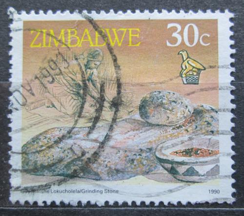 Poštová známka Zimbabwe 1990 Mlecí kámen Mi# 429