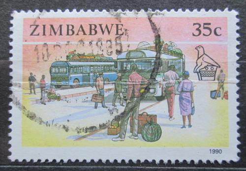 Poštová známka Zimbabwe 1990 Autobusy Mi# 431