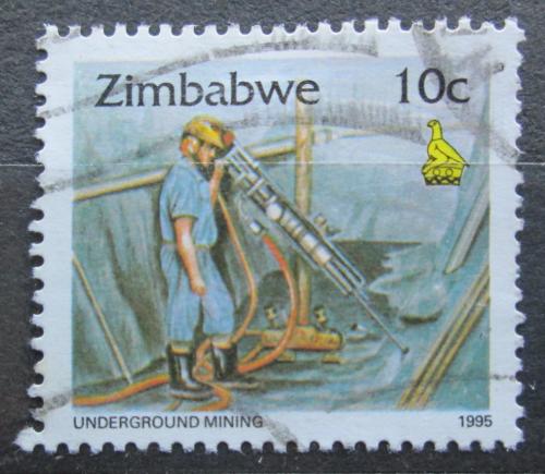 Poštová známka Zimbabwe 1995 Tìžba zlata Mi# 543 